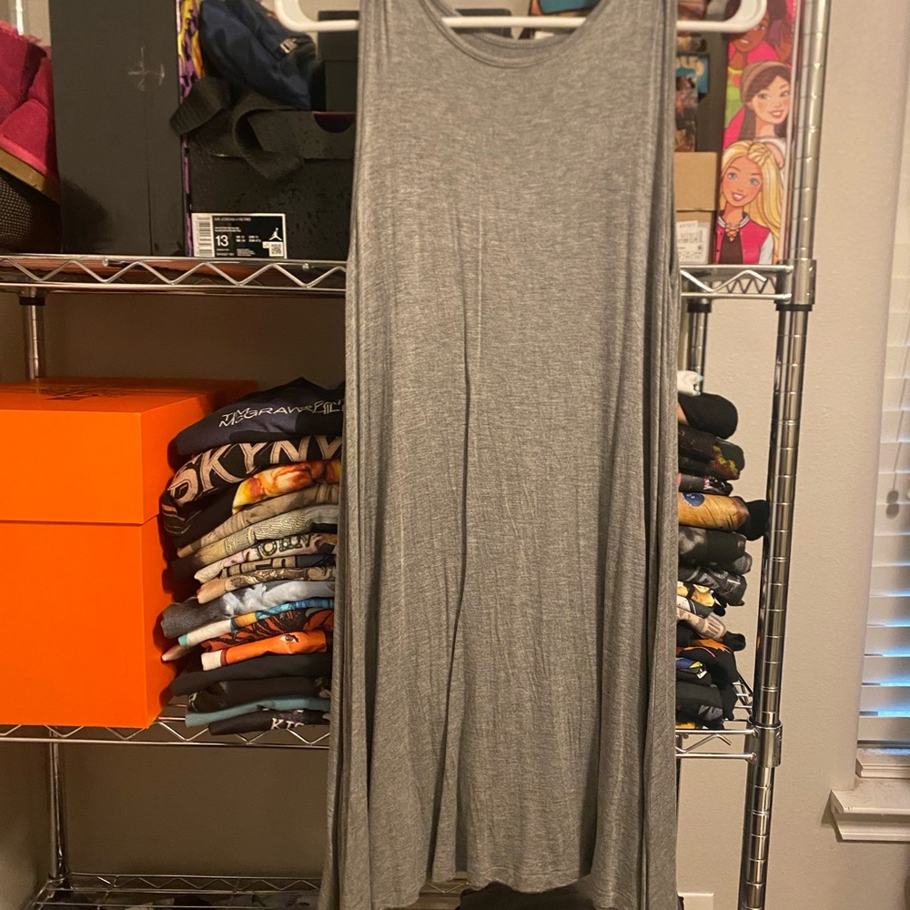 Gray Sleeveless Dress